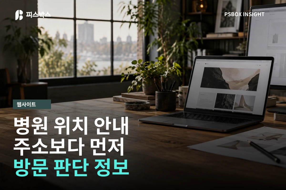 지역 환자용 병원 위치 안내 페이지, 주소보다 무엇을 먼저 보여줘야 할까요? 대표 이미지